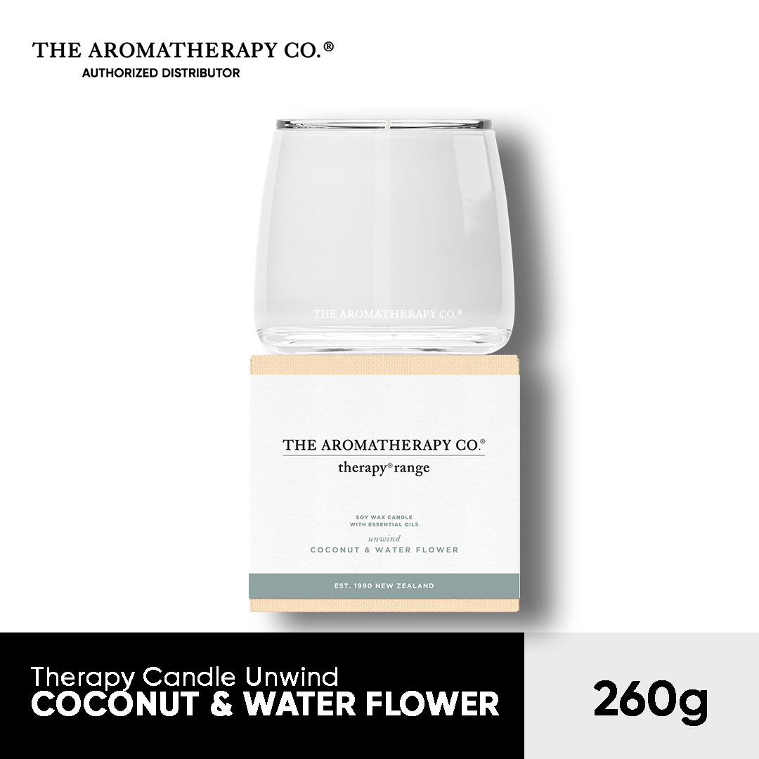 Therapy Candle Unwind 260G Coconut And Water Flower